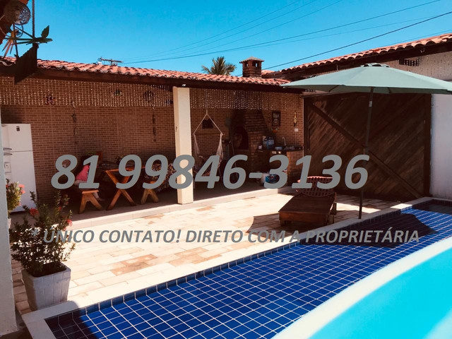 Tamandaré temporada: 4 quartos todos com ar ( 2 suítes), piscina - Foto 13