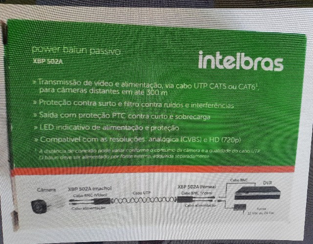 Power Balun Passivo Intelbras Xbp 502a ( tenho 74 pares novos ) - Foto 5