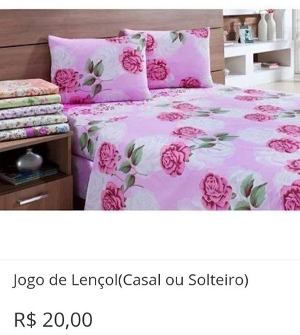 Jogo de Lençol(Casal ou Solteiro) R$ 20,00