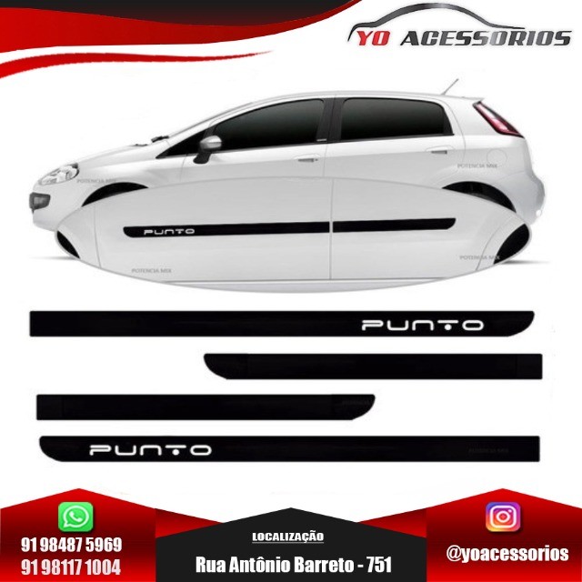 Friso Lateral Punto Modelo Borrachão