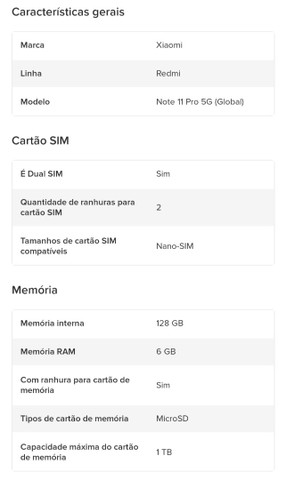 Xiaomi Redmi Note 11 Pro 5g Graphite Gray 128gb/6ram  - Foto 3