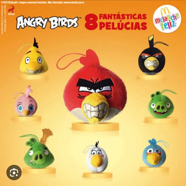 Plush Peluches De Angry Birds Mcdonalds Angry Birds Mcdonalds