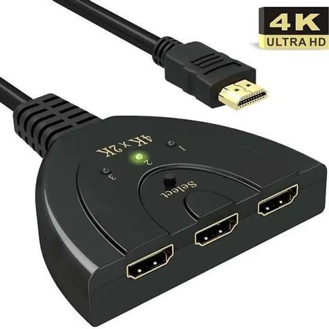 Hub Hdmi Switch 3x1 Adaptador conversor Cabo 3 Entradas x 1 Saída - Foto 5