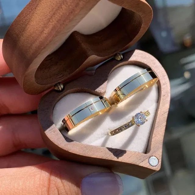 PAR DE ALIANÇAS COMPROMISSO 