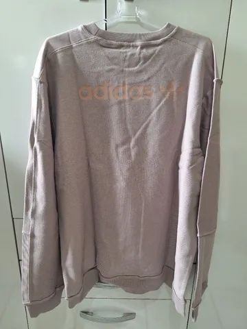 Blusa Moletom Adidas Loopback Crew Tamanho G Original - Foto 2