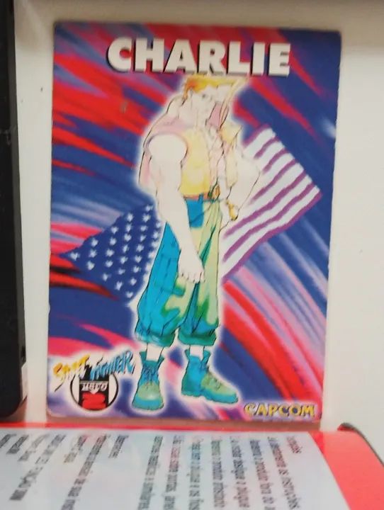 Charlie Card Capcom  street FighterII Zero Anos 90 Arcade