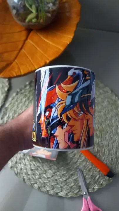 Caneca personalizada cavaleiros do Zodíaco  - Foto 2