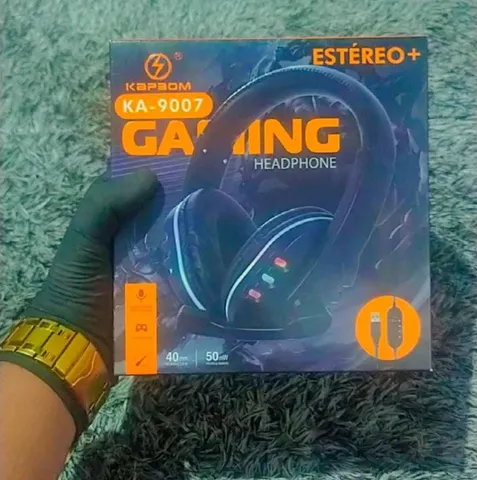 Fone De Ouvido Gamer Com Fio Botão De Opções No Fio