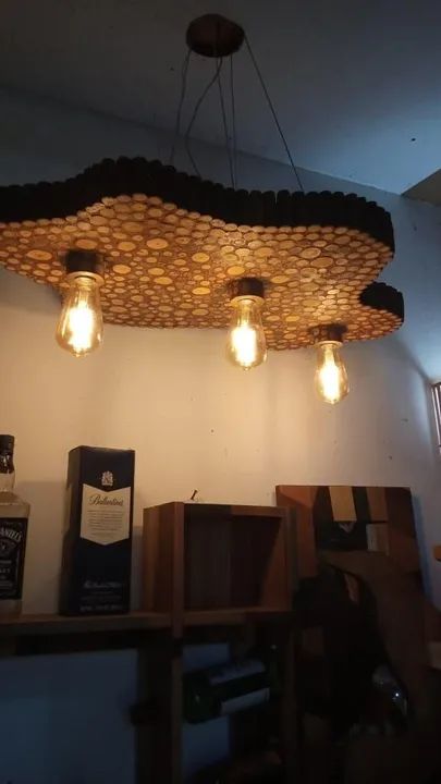 Lustre feita com cipó  - Foto 2