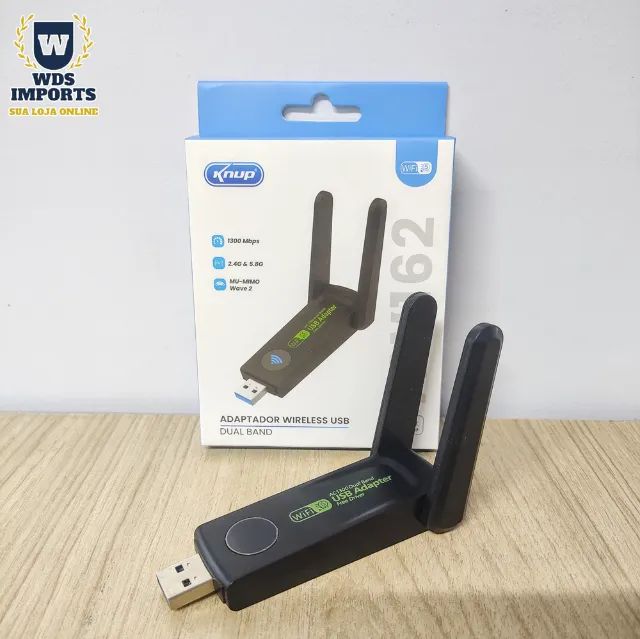 Adaptador Wireless Wifi Para Pc Usb 3.0 1300mbps - Foto 2