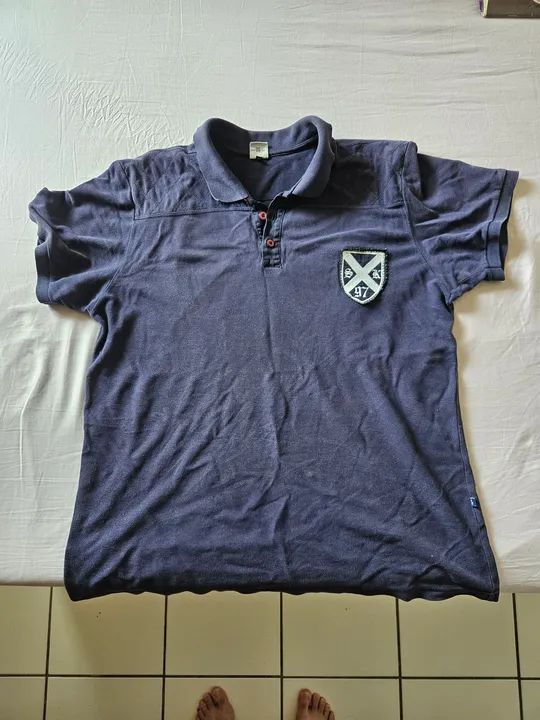 Polo Masculina Azul Skyler - Tamanho GG