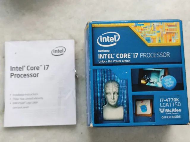 Processador Intel Core I7-4770k Usado Com Cooler Box Intel - Foto 3