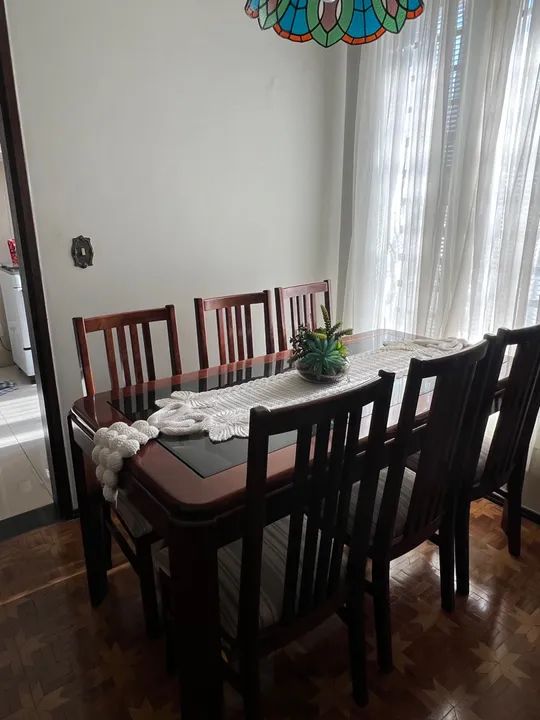 Mesa de jantar em mogno 6 lugares - Foto 5