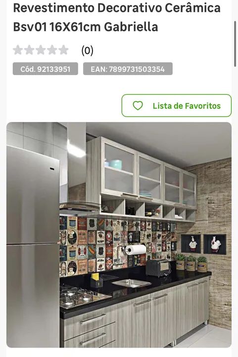 Revestimento Decorativo Cerâmica Bsv01 16X61cm Gabriella - Foto 3