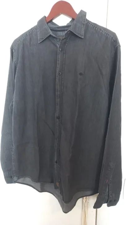 Camisa Jeans Masculina Marfinno G - Foto 2