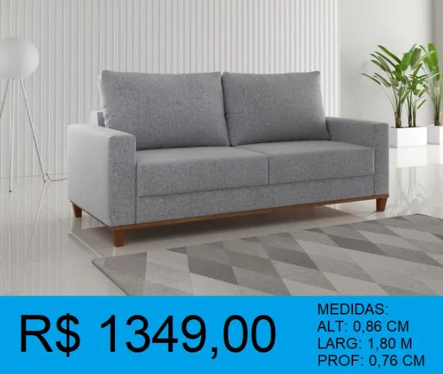 Sofa Living para escritorio - sala de estar - comercio - Entrega Gratis 