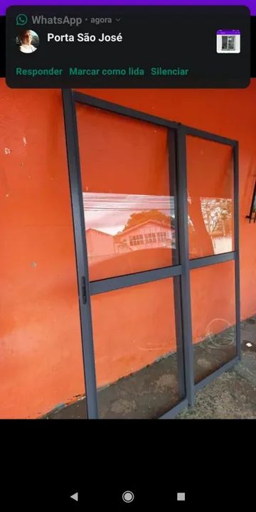 Porta alumínio 1,47 X 2,17