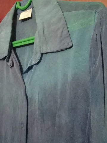 Camisa Feminina meio Transparente manga longa - Foto 3
