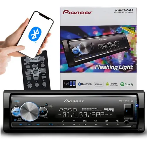Pioneer Mvh-x7000br Usb Bluetooth Controle