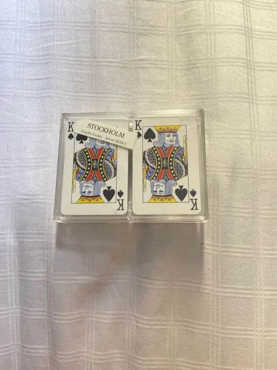 Jogo de Cartas de Baralho - Rei de Espadas (Estojo) - Foto 3
