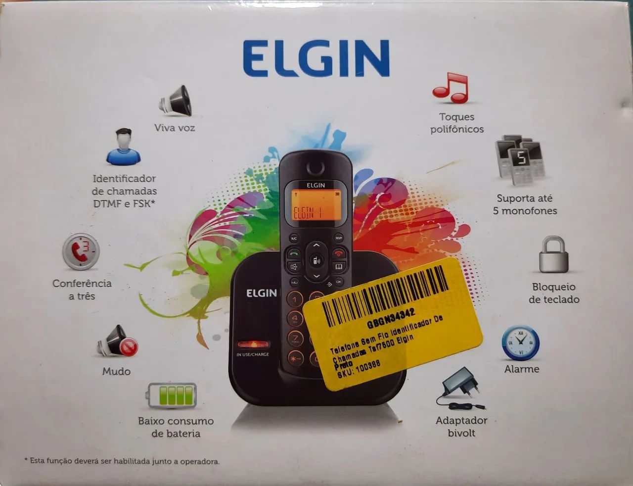 Telefone Sem Fio Elgin TSF 7500 - DECT 6.0 - Foto 2