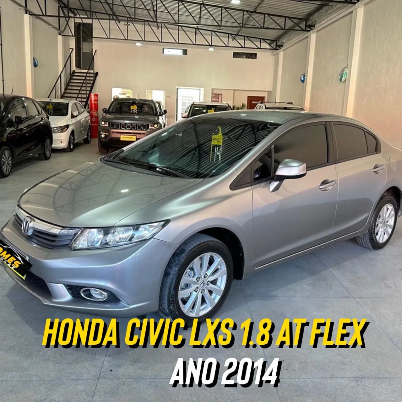 Honda Civic LXS 1.8 Automático 2014 - Pneus Novos