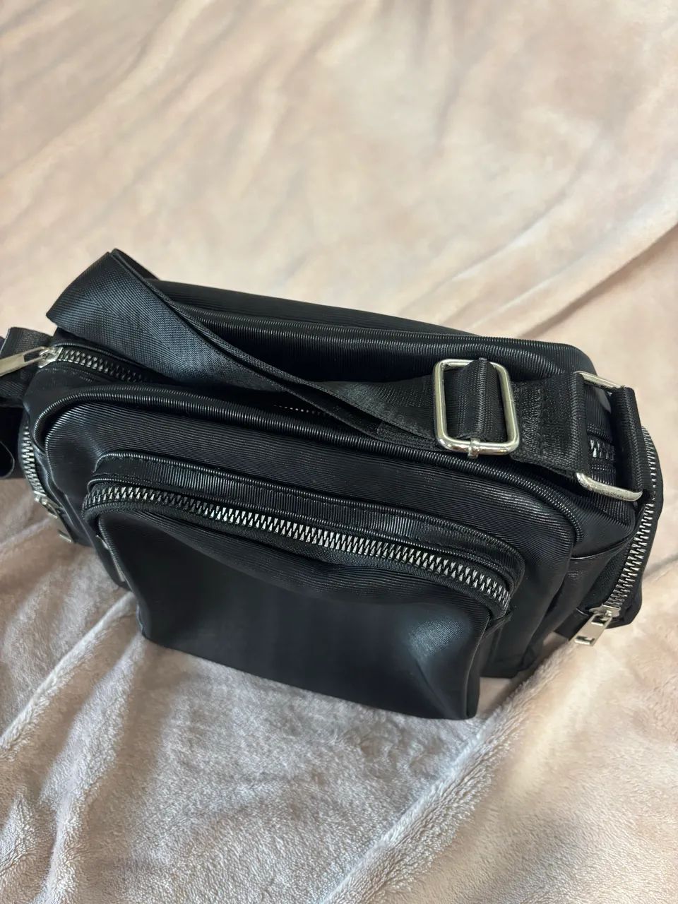 Bolsa preta satinato 