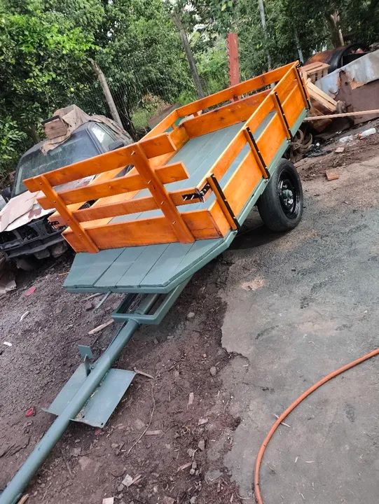 Carreta para micro trator yanmar Tobata  - Foto 6