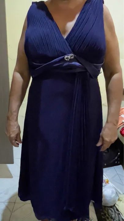 Vestido Longo Azul - Tamanho G