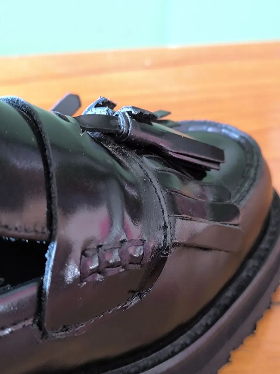 Sapato Mocassim Preto com Franja - Foto 4