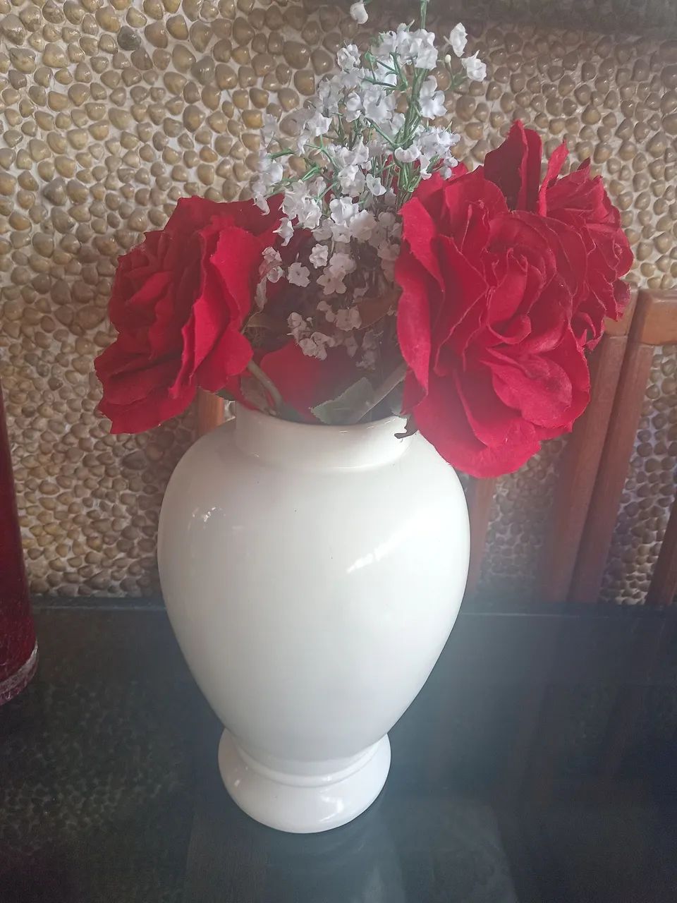Jarro de flores branco - Foto 3