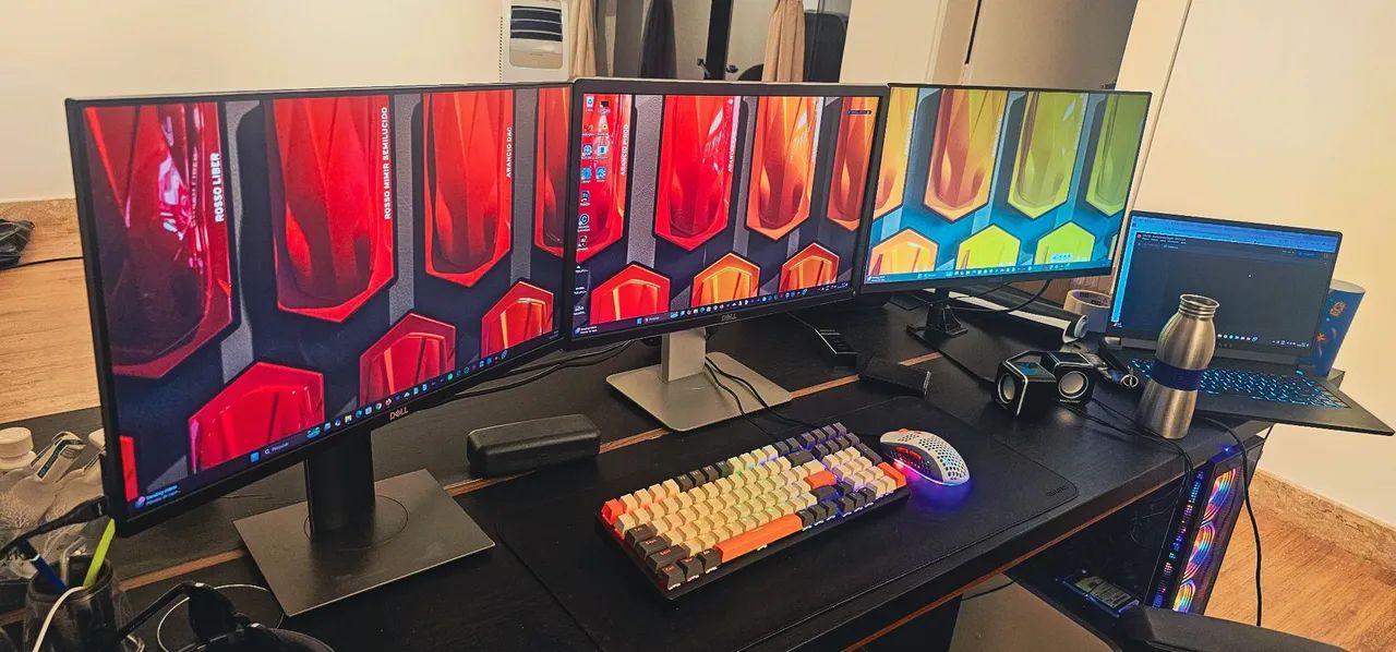Pc Gamer Completo + 3 Telas