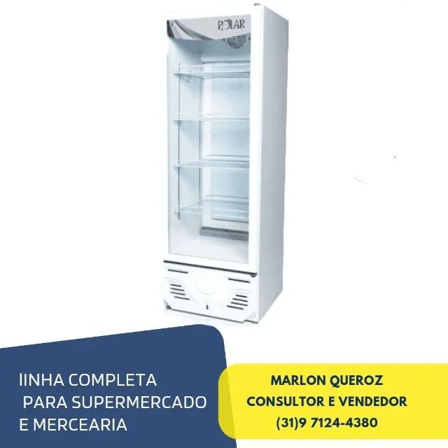 Expositor Refrigerado Polar Branco 405 litros
