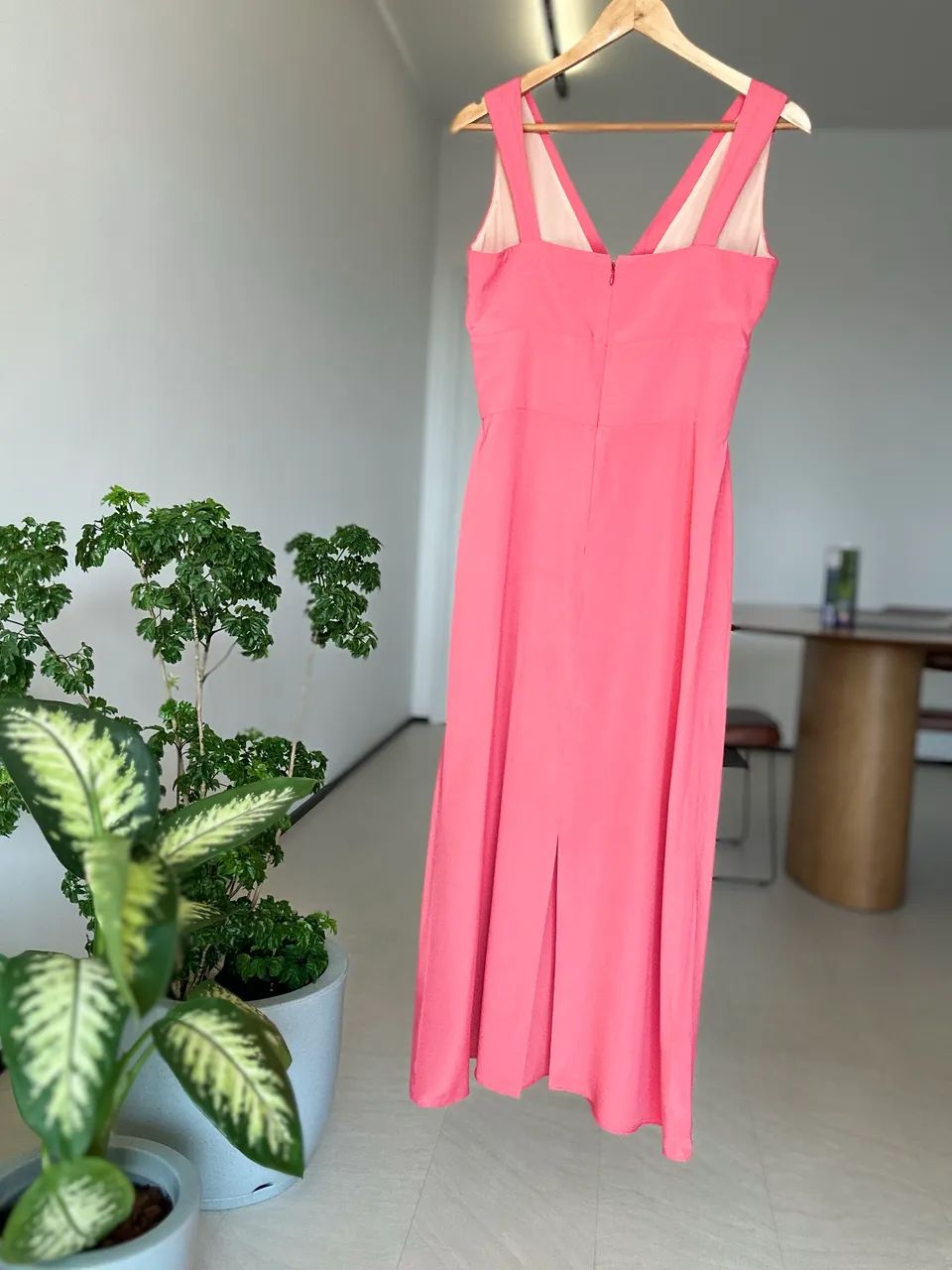 Vestido Longo M Rosa Elegante e Moderno - Foto 3