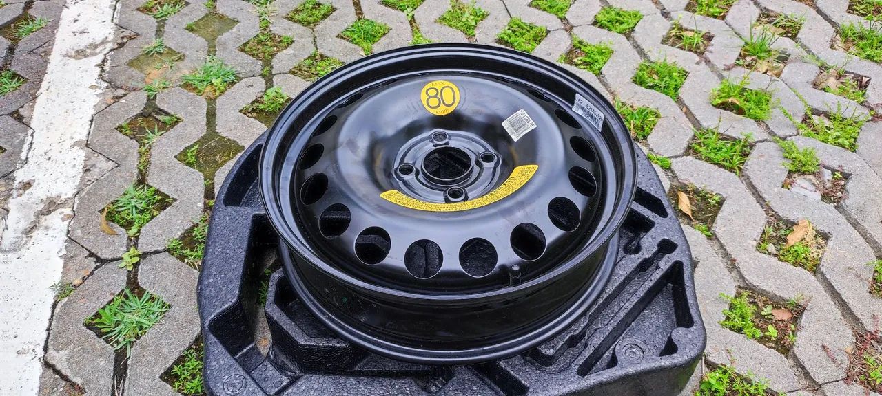 Roda reserva original ONIX PRISMA GM CHEVROLET - ARO FINO - Foto 4