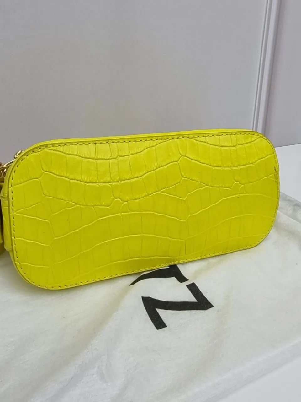 Bolsa Schutz Couro Croco Original Lima - Foto 3