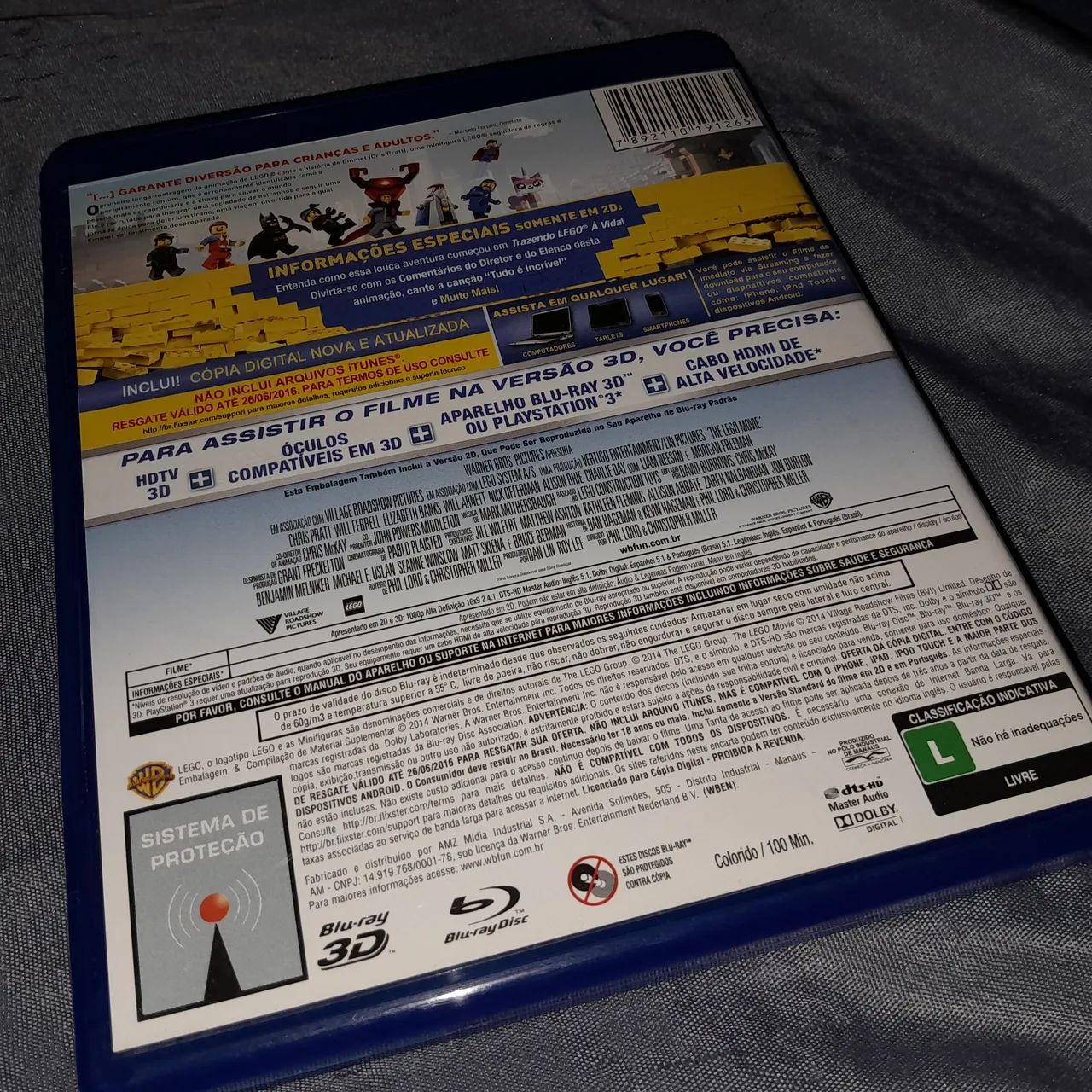 Blu-ray 3D uma aventura lego - Foto 4