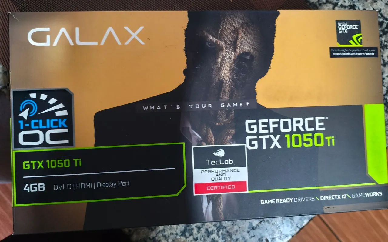 Vendo GTX 1050 Ti 4gb