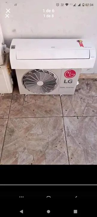 AR CONDICIONADO LG 12.000.$$$ 1,200$$ com gás  - Foto 3