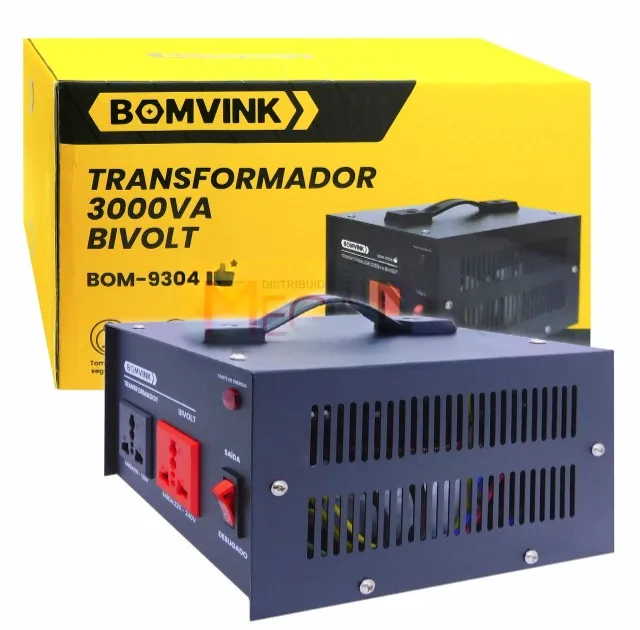 Transformador 3000VA Bivolt BOM-9304 - Bomvink