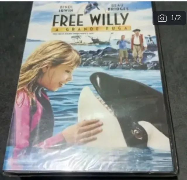 2 DVDs  FREE WILLY - Até onde você iria por um amigo? Lacrado / A GRANDE FUGA. lacrado - Foto 3