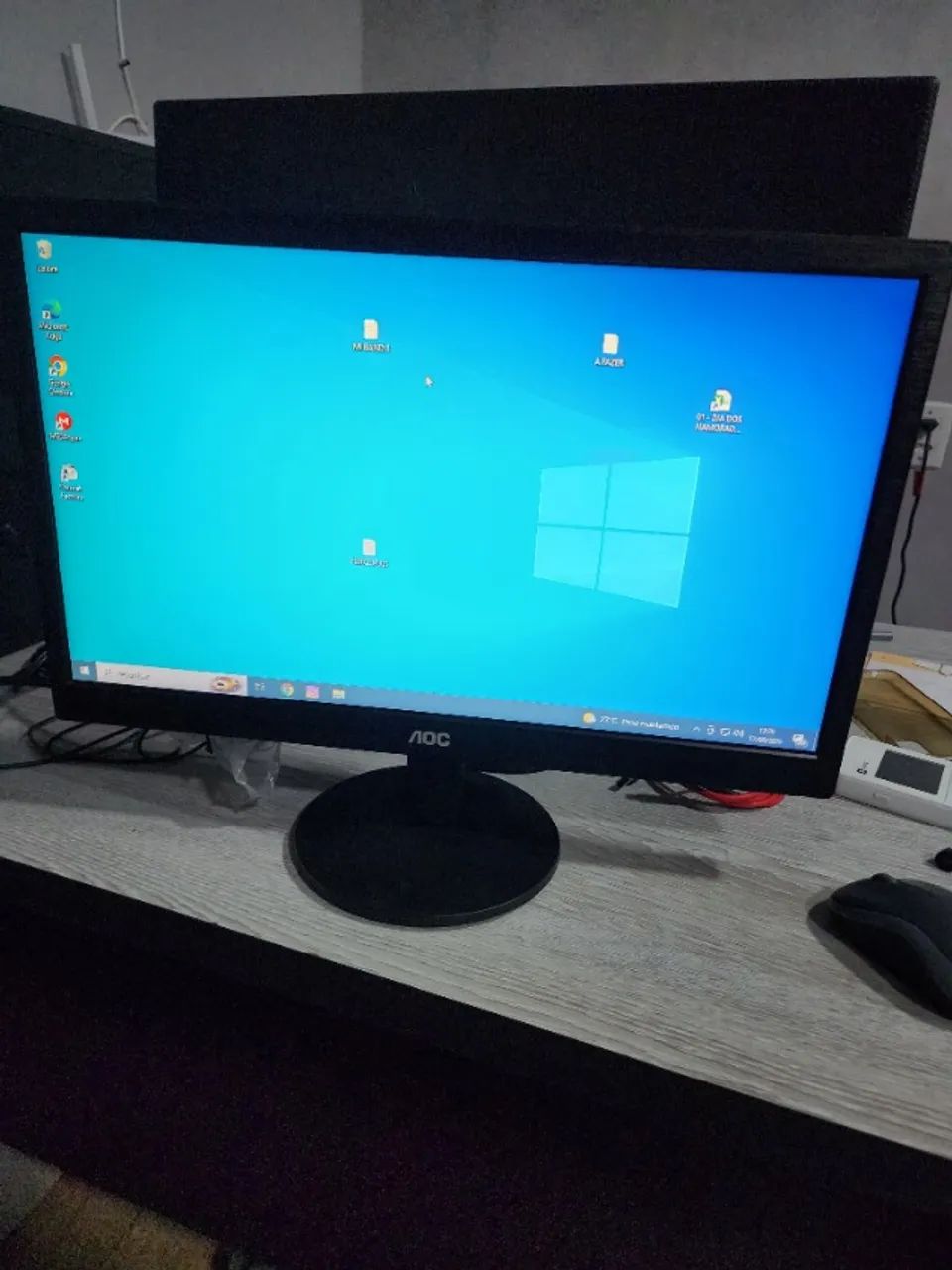 Monitor Aoc Led, 18.5 polegadas, Widescreen, Vga - E970swnl - Foto 5