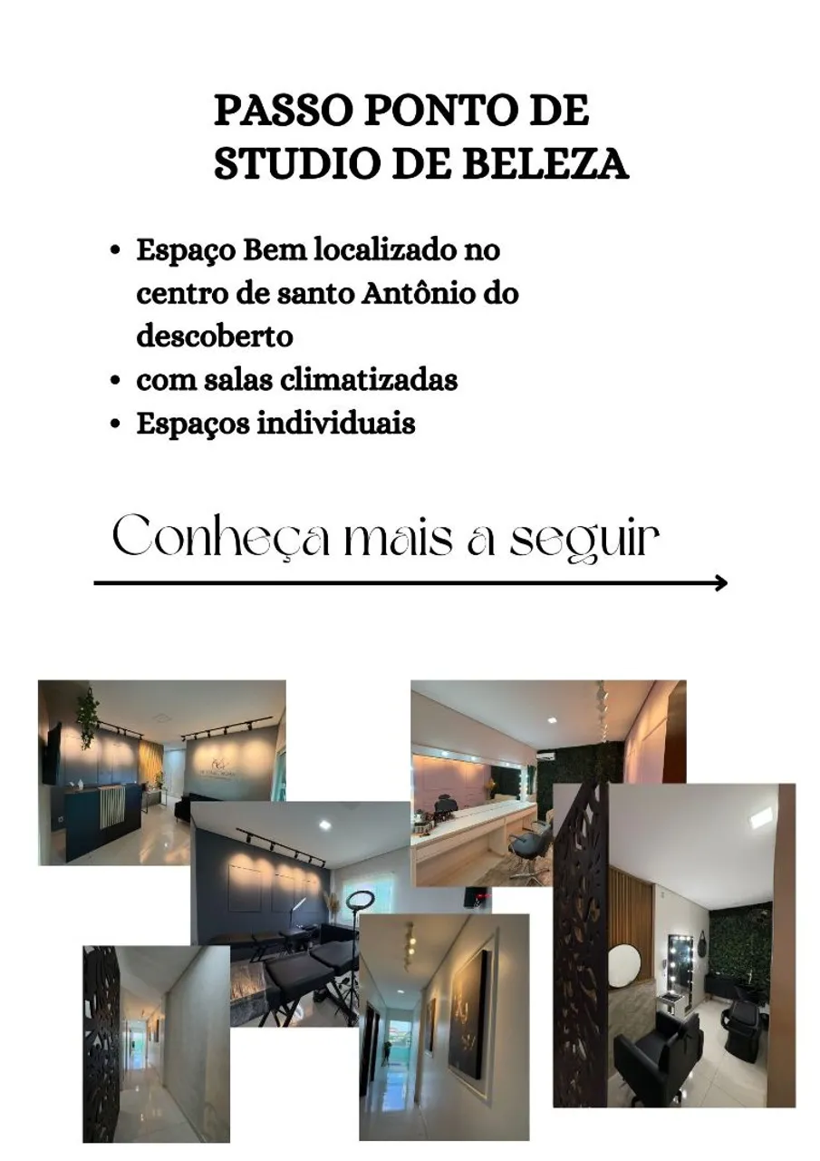 Passo ponto de Studio de Beleza