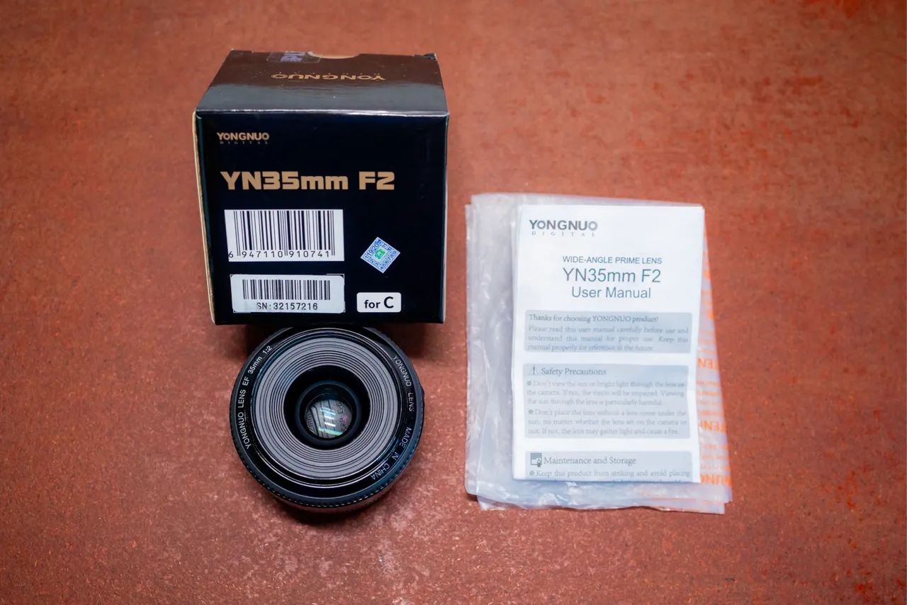 Lente 35mm Yongnuo f2.0 - para Canon 