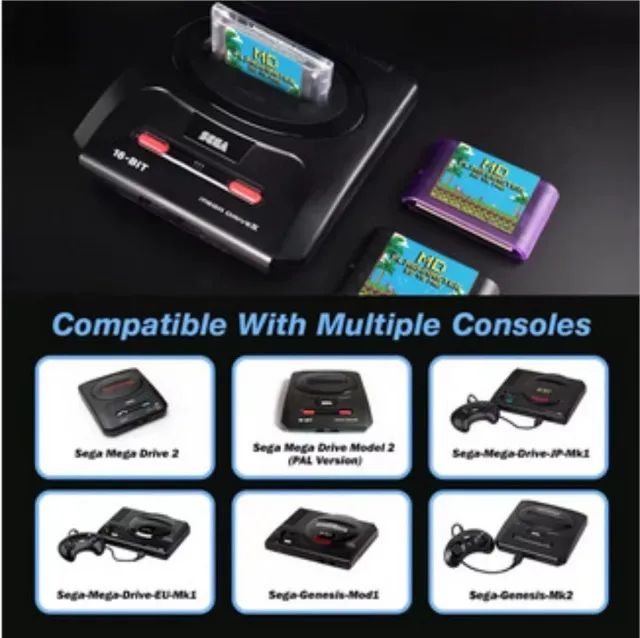 cartucho multi jogos flash card mega drive v3 - Foto 3