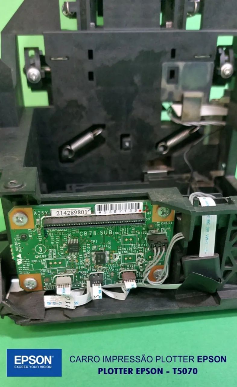 Carro De Impressão Plotter Epson T-5070 (Usado) - Foto 6