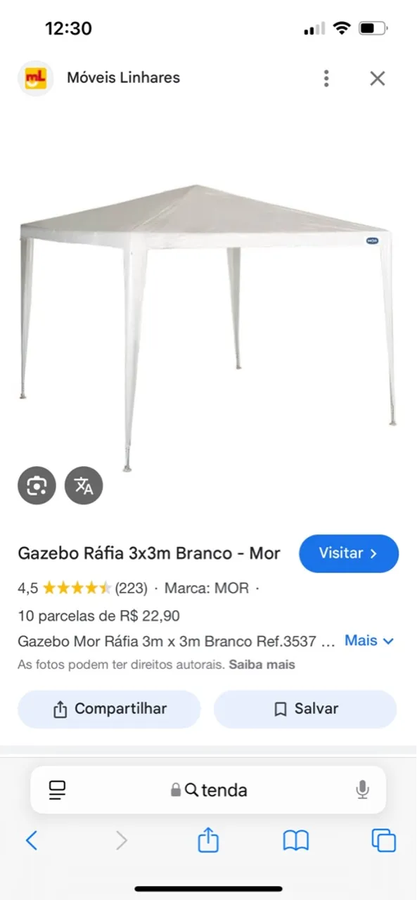 Vendo barraca