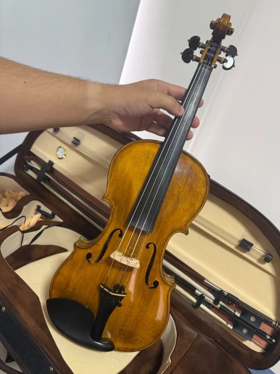 Violino feito a mão modelo - Guarneri Del Gesú 4/4 - Foto 2