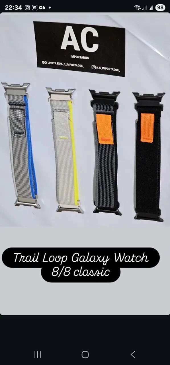 Pulseira Trail Loop Galaxy Watch 8