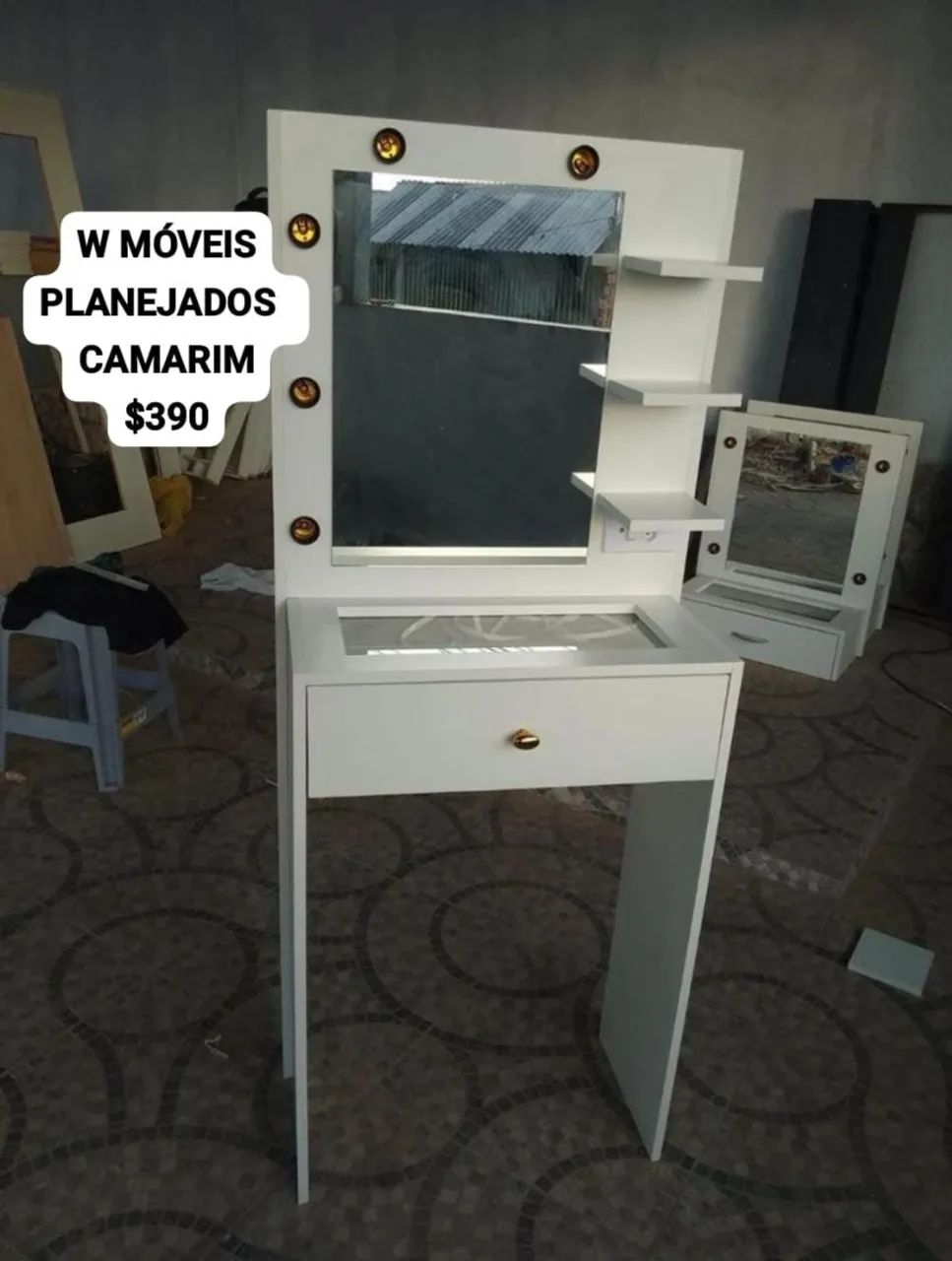 Penteadeira Camarim 100% MDF - Foto 2